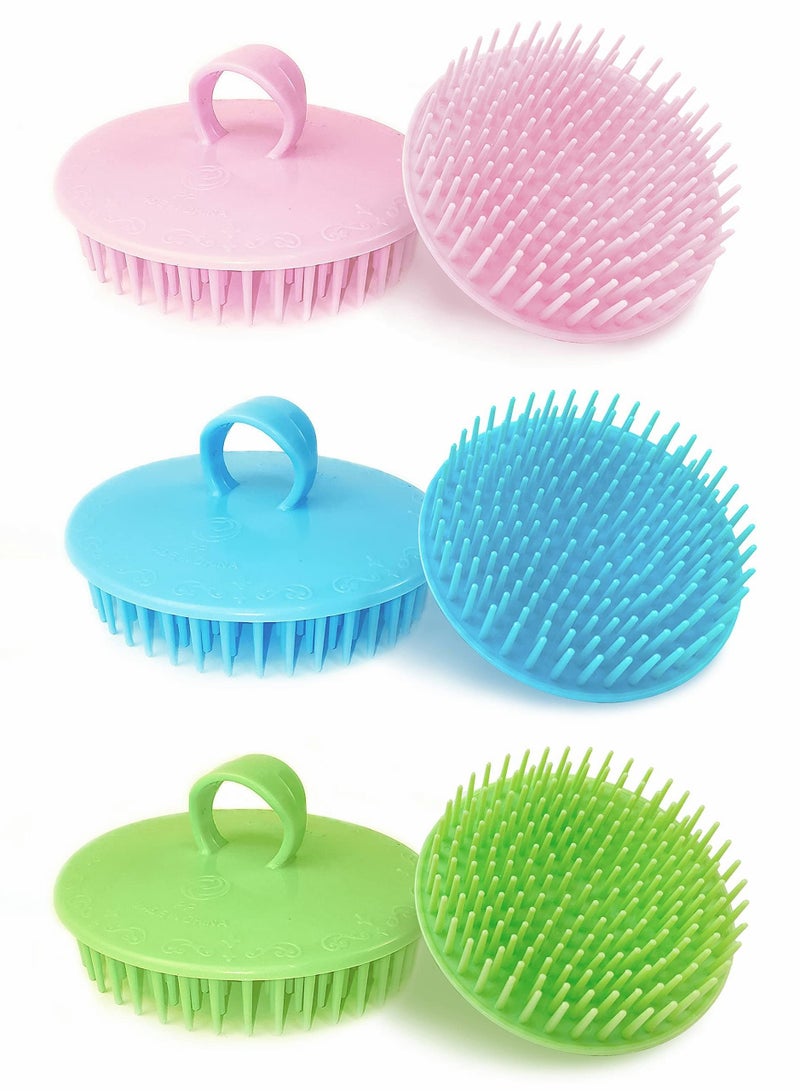 Y&D Hair Scalp Massager Shampoo Brush, 6 Pcs Brush Shower, Soft Scrubber for Dandruff, Exfoliator Adults, Children and Pets - Image 1