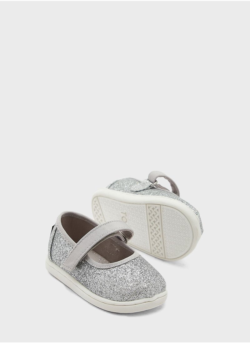 TOMS - Kids Glimmer Slip Ons - Image 1