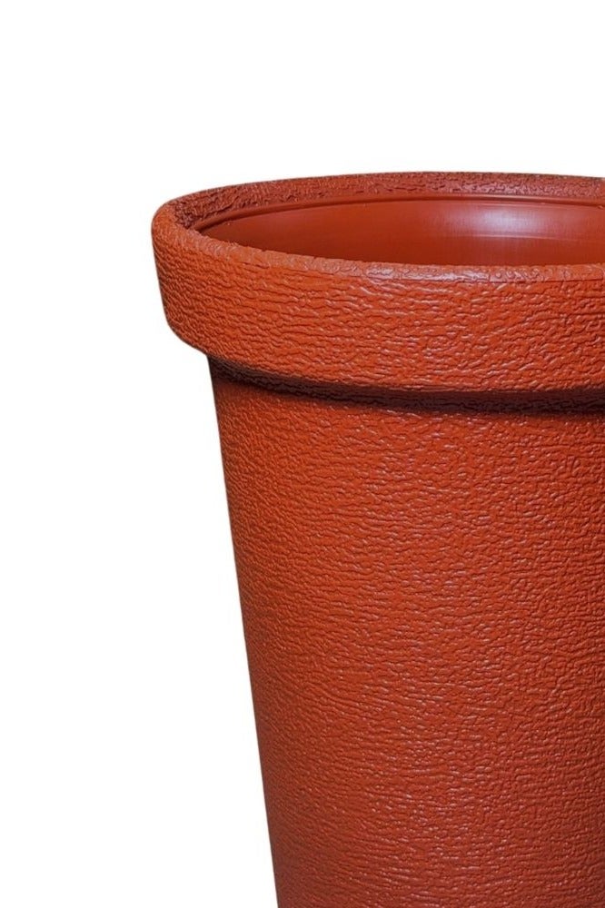SNH Durable Plastic flower Pot - Versatile Outdoor & Indoor Plant Containers,Perfect For gardening & Nursery use 16 Inch Large - Brown Colour - Image 3