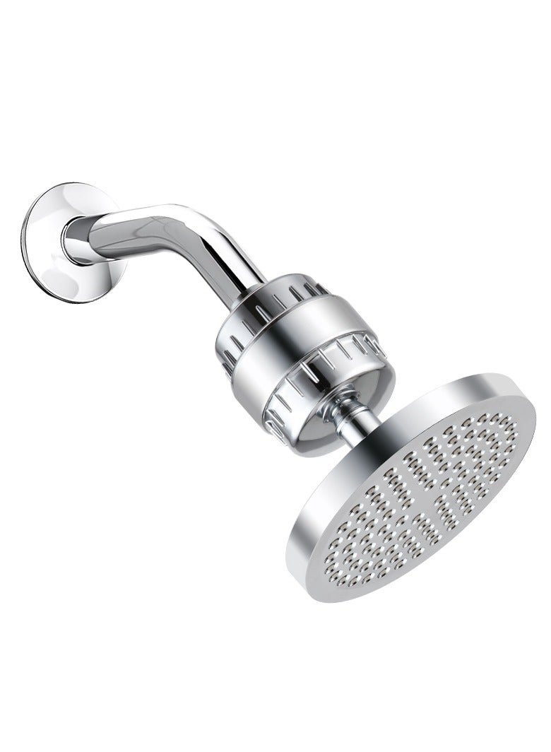 Eesyy 20-Stage Shower Filter with Filtered Shower Head – 5 Spray Settings, 360° Adjustable Design, Chrome Finish, Helps Reduce Chlorine & Heavy Metals, Ideal for Hard Water  - Image 1