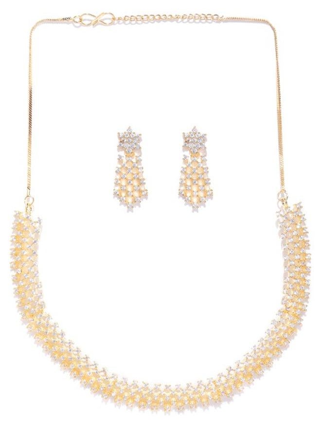 Priyaasi Elegant Women Brass Jewellery Set with pattern and secured with closure and styled in ideal for Ethnic moments — designed to make heads turn.  - Image 2