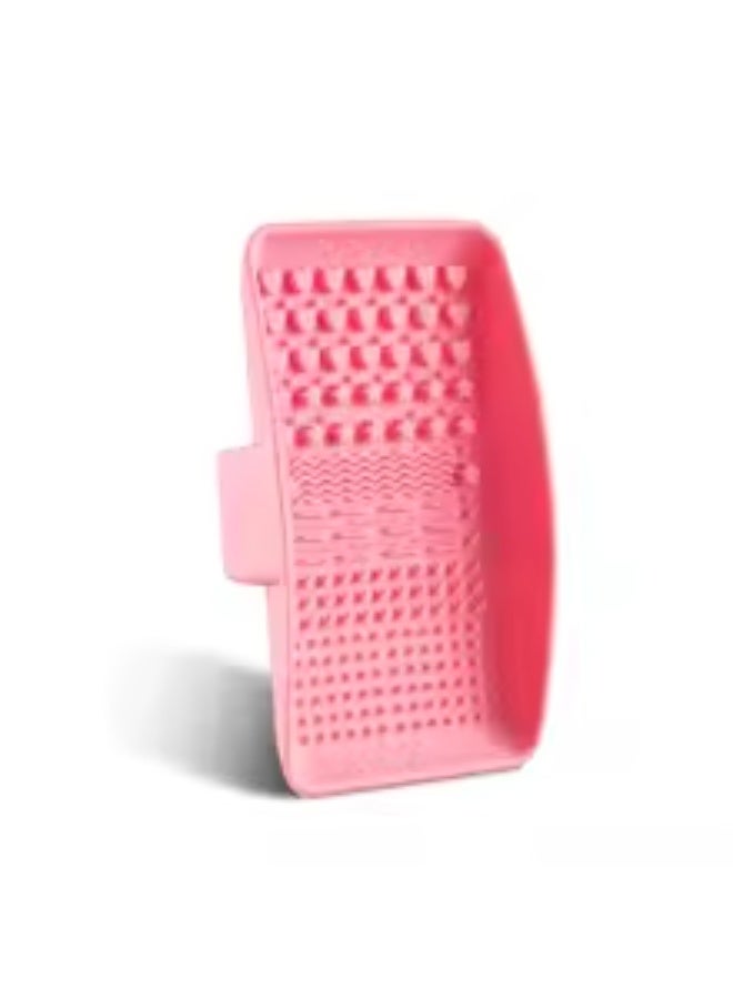 بساط تنظيف فرش المكياج، وسادة سيليكون لتنظيف فرش المكياج، اداة تنظيف فرش الطلاء مع حزام خلفي، اداة غسيل مكياج محمولة لجميع الفرش - Image 2