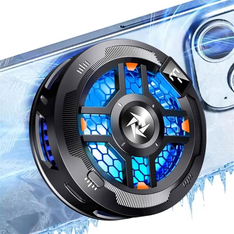 WRADER Phone Cooler for Gaming for Game Long Filming Mobile Gaming Fan Mobile Cooling Gadget (Black, ABS Body, SL18 Model) - Image 2