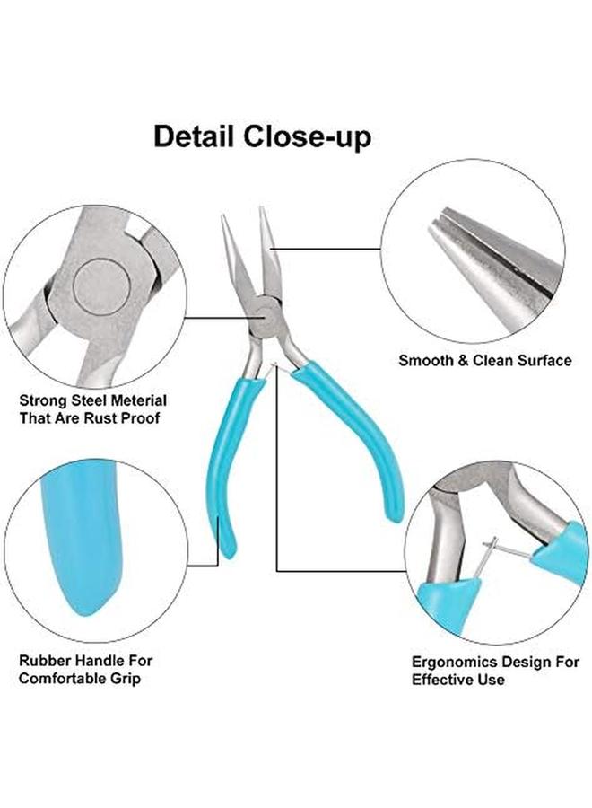 Xinzistar 3 Piece Jewelry Pliers Wire Cutter Pliers Mini Sharp Mouth Special Pincers Jewellery Making Pliers Kit Cutters Diagonal Pliers For Jewellery Making  - Image 2