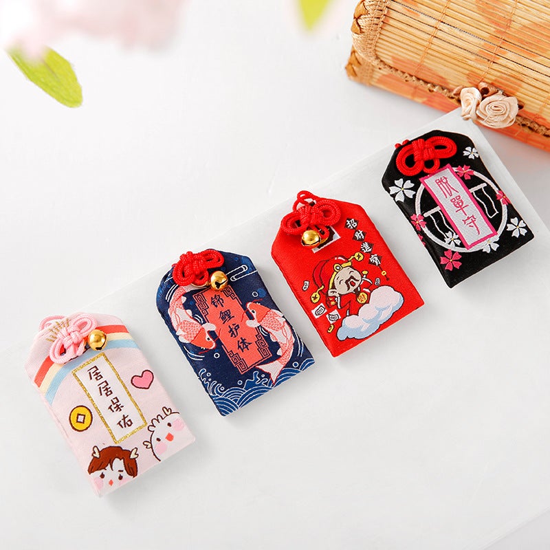 Factory Japanese Embroidery Blessing Sachet Bag Carry-On Sachet Pendant Sachet Empty Bag Japanese Wind Royal Guard - Image 2