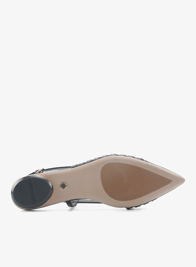 NINE WEST BLACK Ankle Strap Pointed Toe Pumps for Women | Best Price UAE