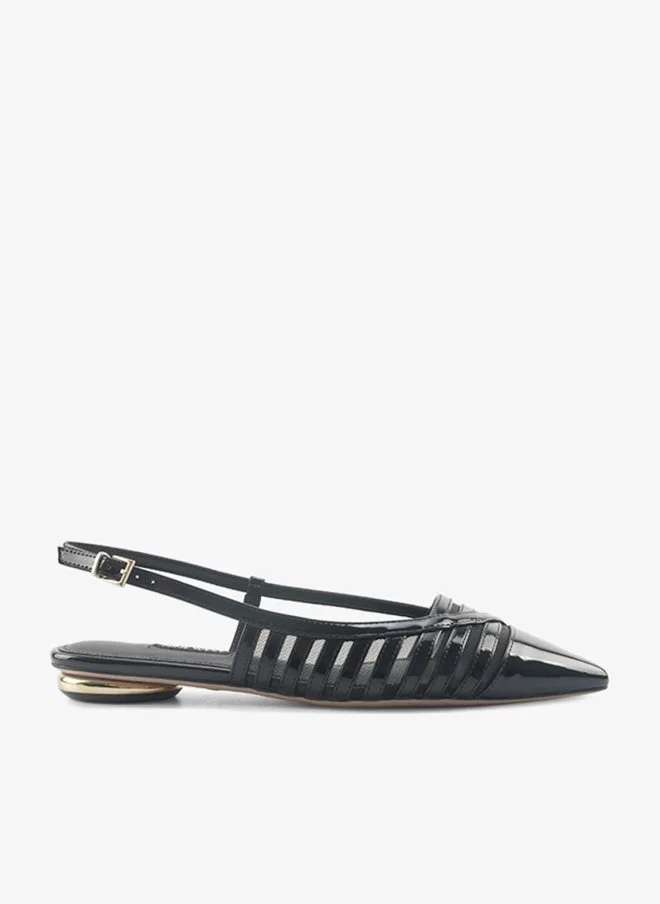 NINE WEST BLACK Ankle Strap Pointed Toe Pumps for Women | Best Price UAE