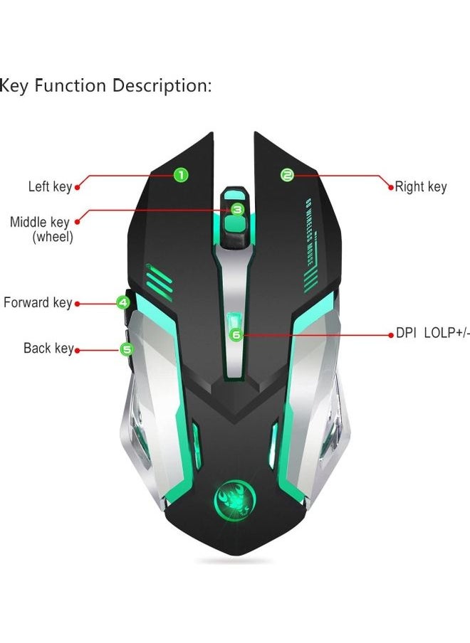 Captaintech 2.4Ghz Wireless Gaming Mouse With USB Receiver  - Image 2