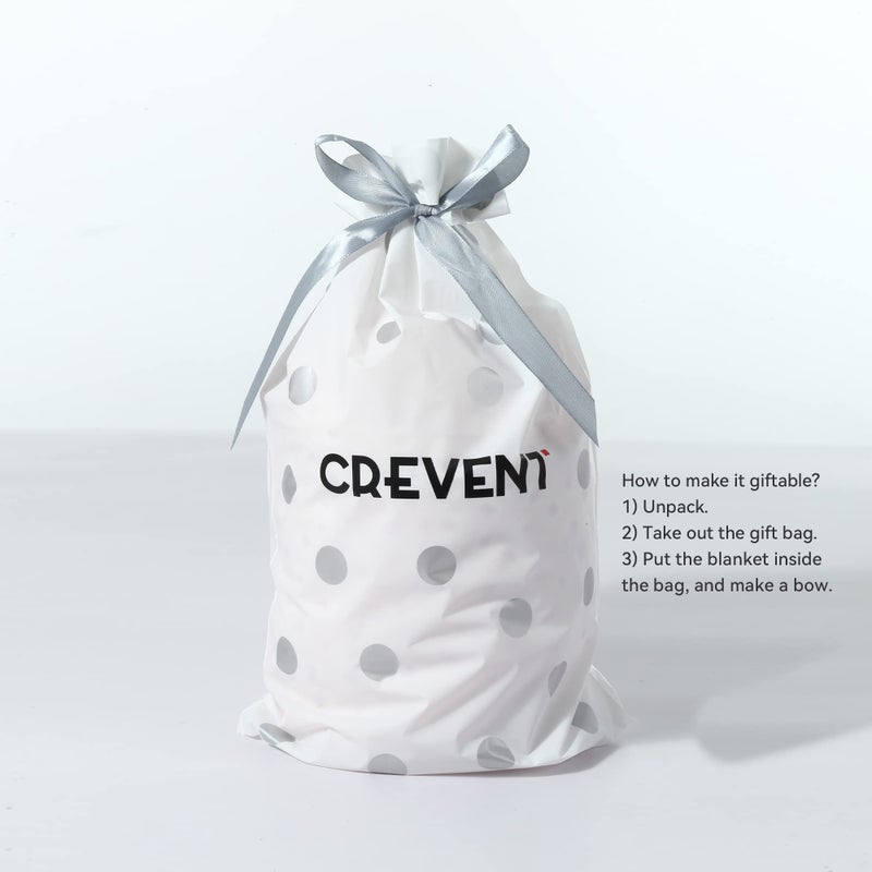 CREVENT بطانية أمان كريفيت الفخمة للأطفال للفتيات والفتيان، وجه حيوان من الأمام والخلف (خروف عاجي) - Image 2
