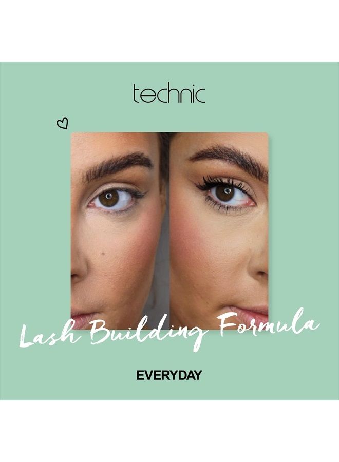 Technic Mega Lash Water Resistant Mascara - Ultra Black, Water Resistant, Hard Wearing, Lash Building Formula For Volume Glam Lashes - 12ml - Image 4