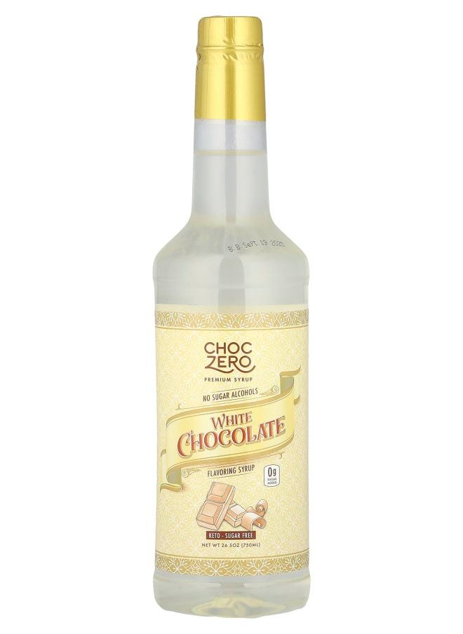 CHOCZERO Premium Syrup White Chocolate Sugar Free  26.5 oz (750 ml) 