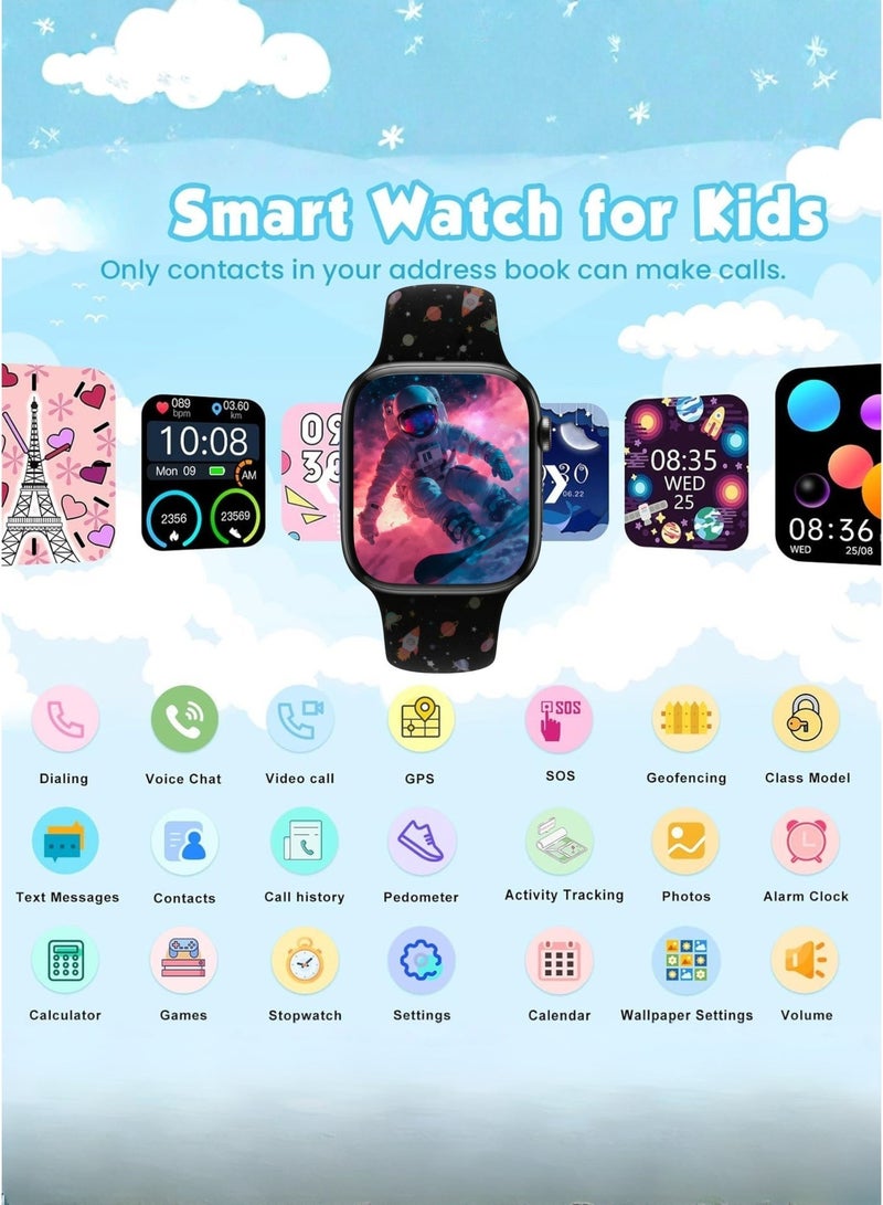Wisme X67 mini Kids Smart Watch with FreeFit App – AMOLED Display, GPS Tracking, Health Monitor, Multi Sports Modes, Long Battery Life, 3 Adjustable Silicone Straps, Colorful & Black Design for Boys - Image 5