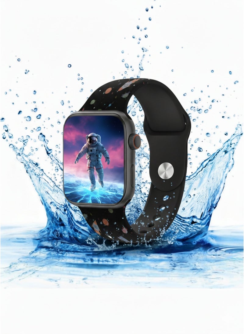 Wisme X67 mini Kids Smart Watch with FreeFit App – AMOLED Display, GPS Tracking, Health Monitor, Multi Sports Modes, Long Battery Life, 3 Adjustable Silicone Straps, Colorful & Black Design for Boys - Image 1