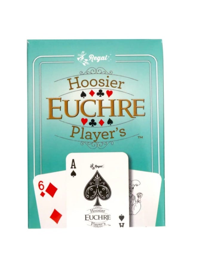Regal Games - Euchre Card Game Set - Pre-Stripped to 44 Cards for Classic Euchre - Fun, Family-Friendly Group Card Game - Ideal for 2-4 Players Ages 8+ - Includes Score Pad - 2 Pack - Image 1
