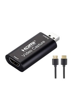 Ntech NTECH Audio Video Game Capture Card HDMI to USB 2.0 1080p Video Recorder Live Streaming For Gaming/Streaming/Teaching/Video Conference Compact HDMI Video Capture Device  - Black  - Image 1