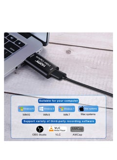 Ntech NTECH Audio Video Game Capture Card HDMI to USB 2.0 1080p Video Recorder Live Streaming For Gaming/Streaming/Teaching/Video Conference Compact HDMI Video Capture Device  - Black  - Image 5