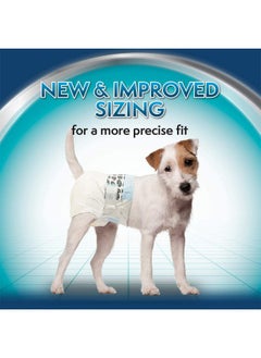 Simple Solution Simple Solution True Fit Disposable Dog Diapers for Female Dogs, Super Absorbent with Wetness Indicator, Leak Proof, Adjustable, Comfortable Fit, Quickly Absorb, Large-XL Size 46-69cm Waist (12 Pack)  - Image 4