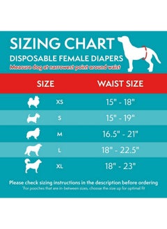 Simple Solution Simple Solution True Fit Disposable Dog Diapers for Female Dogs, Super Absorbent with Wetness Indicator, Leak Proof, Adjustable, Comfortable Fit, Quickly Absorb, Large-XL Size 46-69cm Waist (12 Pack)  - Image 5