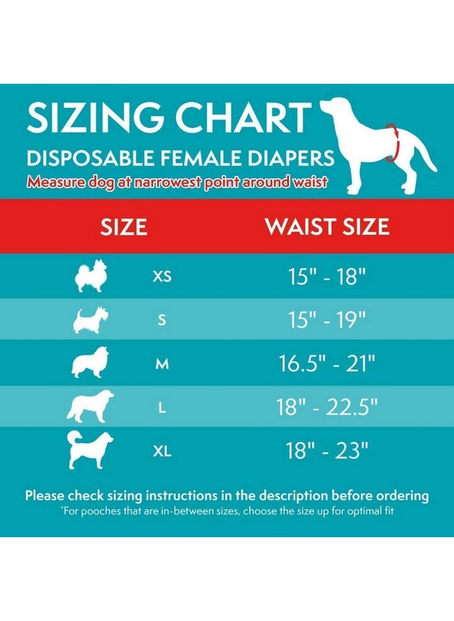 Simple Solution Simple Solution True Fit Disposable Dog Diapers for Female Dogs, Super Absorbent with Wetness Indicator, Leak Proof, Adjustable, Comfortable Fit, Quickly Absorb, Large-XL Size 46-69cm Waist (12 Pack)  - Image 5