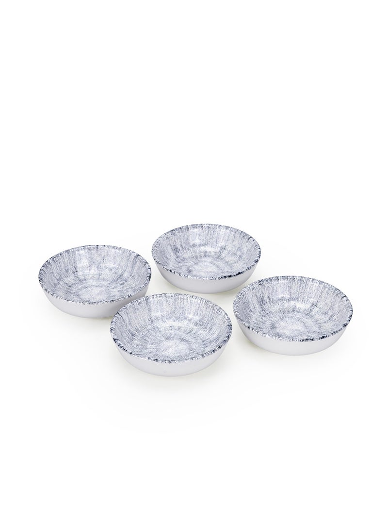 EDESSA وعاء وجبات خفيفة دائري من سيراميك إديسا أستين 10.5 سم، متعدد الألوان (مجموعة من 4) - Image 1