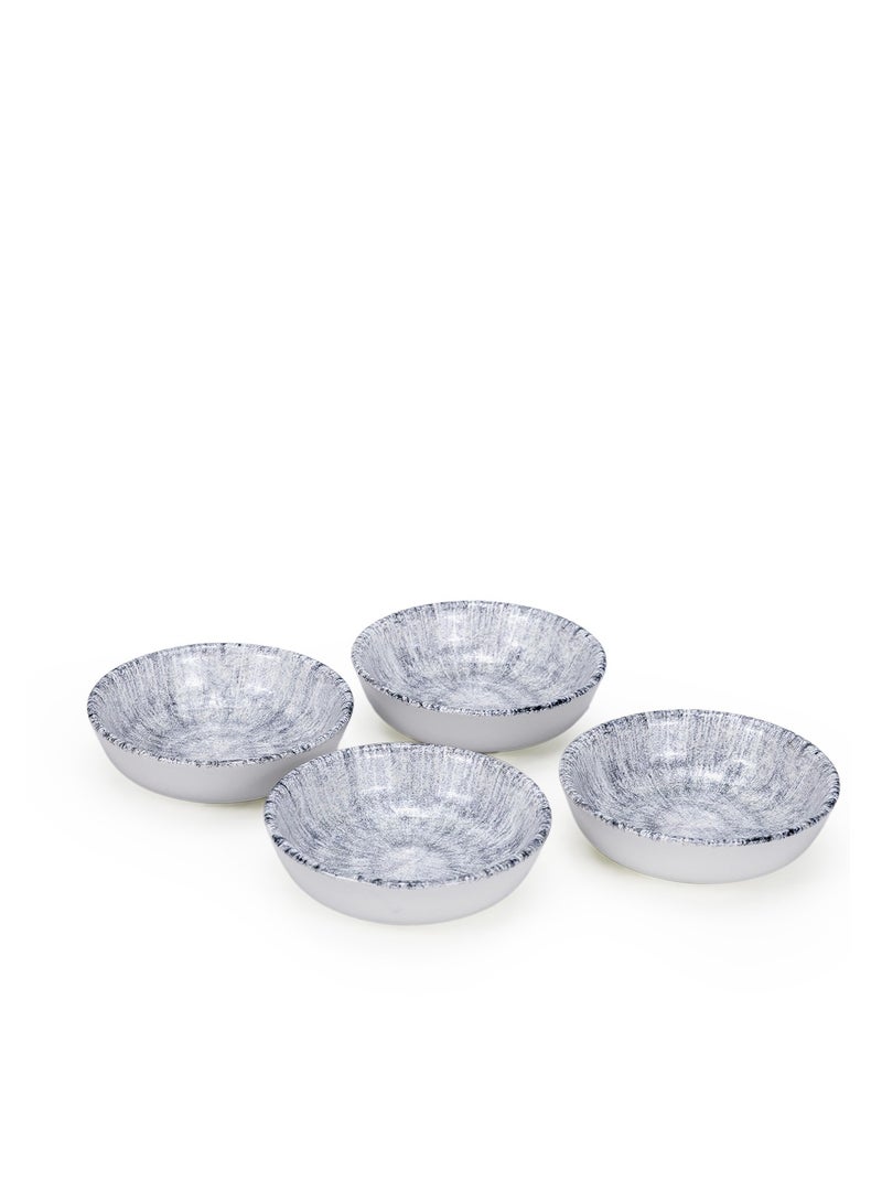 EDESSA وعاء وجبات خفيفة دائري من سيراميك إديسا أستين 10.5 سم، متعدد الألوان (مجموعة من 4) - Image 2