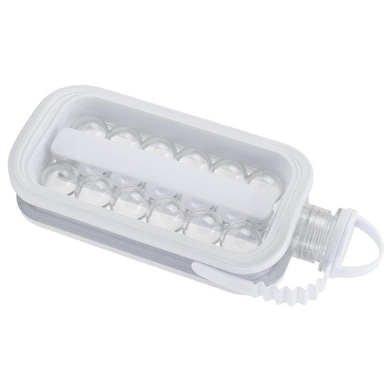 SHREVI Water Bottle ice Cube Tray 2 in 1 Portable ice Shaker for Freezer ice Ball Maker with 17 Grids Flat Silicone Reusable ice pop icebreakers Coffee Whiskey Champagne Beer Juice Cocktail - Image 1