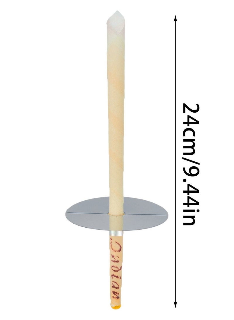 20-Piece Aromatherapy Pure Beeswax Ear Wax Candles With 10-Piece Ear Protective Disks Kit to reduce tinnitus and improve sleep Silver label trumpet ear candle 20 trumpet-shaped with plug 10 pcs assembly support cotton swab 20 - Image 2