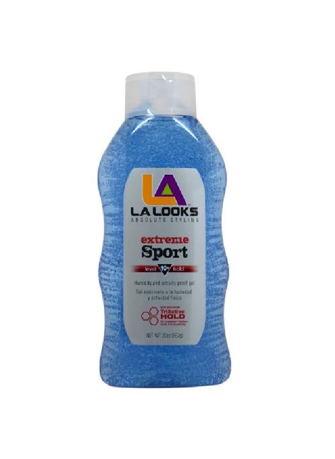 la looks - L.A. Looks Sport Xtreme Hold Gel Hold Level 10+ 20Ounce (Pack Of 6) - Image 1