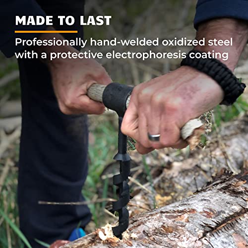 Bushcraft Survival 1.5 Inch Scotch Eye Auger | Manual Hand Wood Auger Drill Bit for Camping & Shelter Building | Heavy Duty Steel Bushcrafting Tools & Backcountry Gear - Image 4