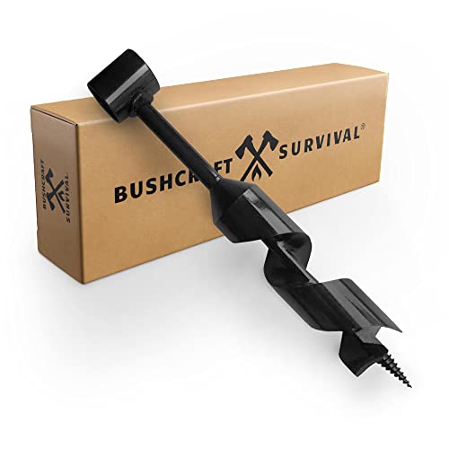 Bushcraft Survival 1.5 Inch Scotch Eye Auger | Manual Hand Wood Auger Drill Bit for Camping & Shelter Building | Heavy Duty Steel Bushcrafting Tools & Backcountry Gear - Image 1