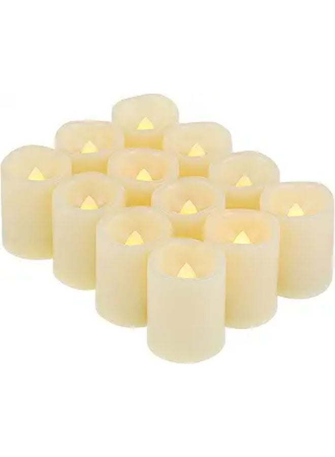 12 pieces - Premium Flameless Candles, LED , 120+ Hours Battery Life, Batteries Included - Image 1