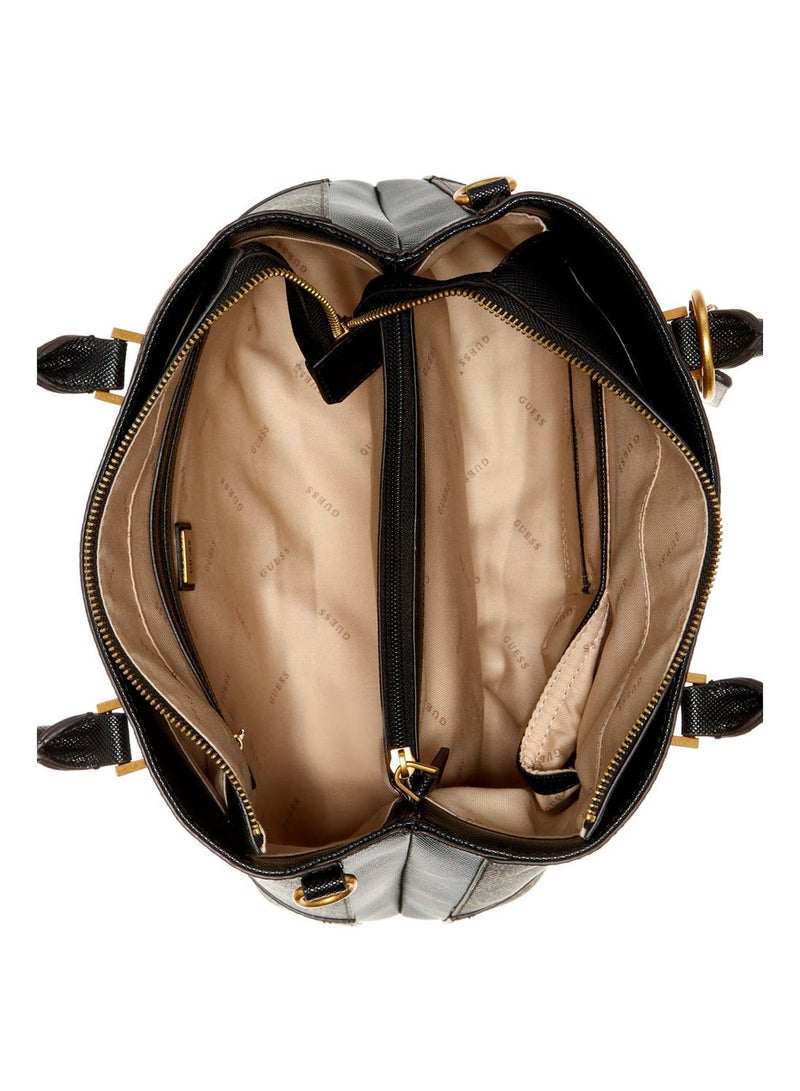 جس حقيبة GUESS الكلاسيكية المزخرفة بشعار GUESS  - Image 5