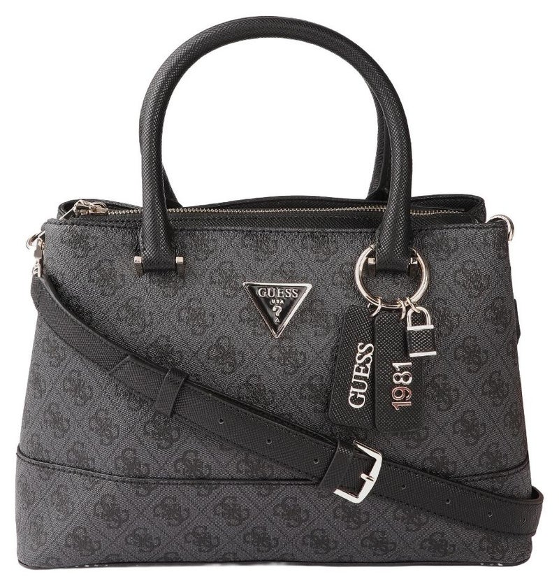 GUESS Classic Monogram Satchel Bag - Image 1