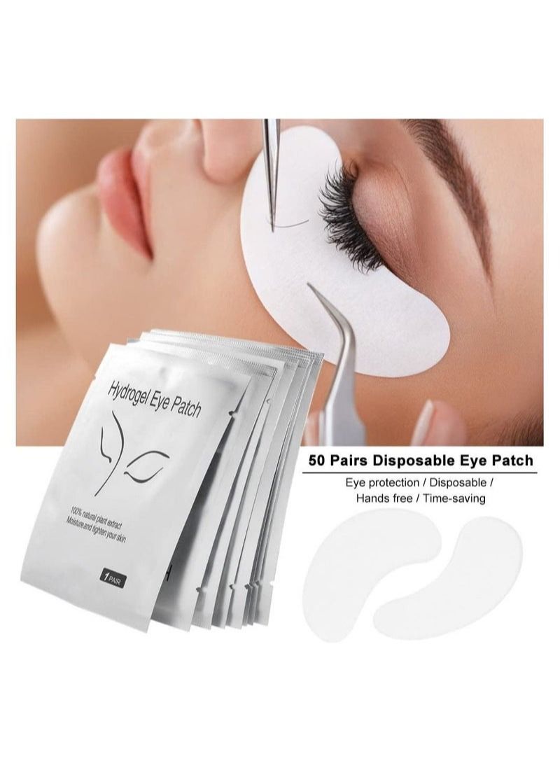 MyAoKuE-UP 50 Pairs Eyelash Pads Eyelash Extension Eye Patch Eye Skin Moisture Tighten face cover Eyelash Grafting Eye Pads  - Image 4