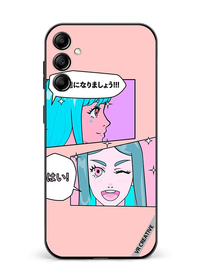 VR CREATIVE Protective Case Cover For Samsung Galaxy A15 5G/A15 Cute Pastel Collage With Manga Comics Frames With Anime Characters Design Multicolour - Image 1