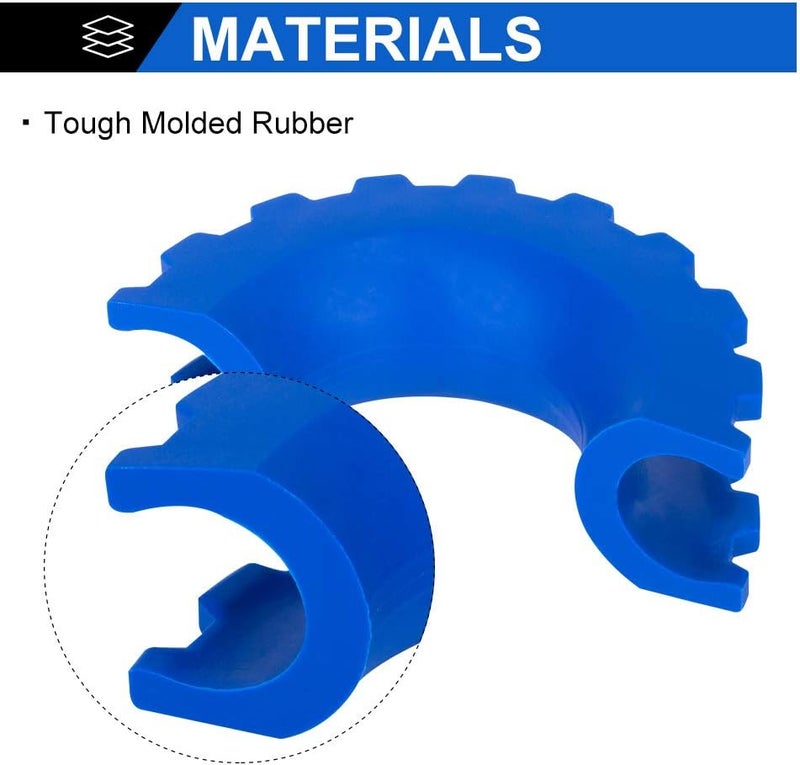 BUNKER INDUST D Ring/Shackle Isolator Kit,1 Pair Blue D-Ring Isolator and 4 Pcs Washers Dring Cover Fit for 3/4" Shackle Hooks 4x4 Off Road Jeep Accessories Protect Your Bumper and Reduce Rattling - Image 2