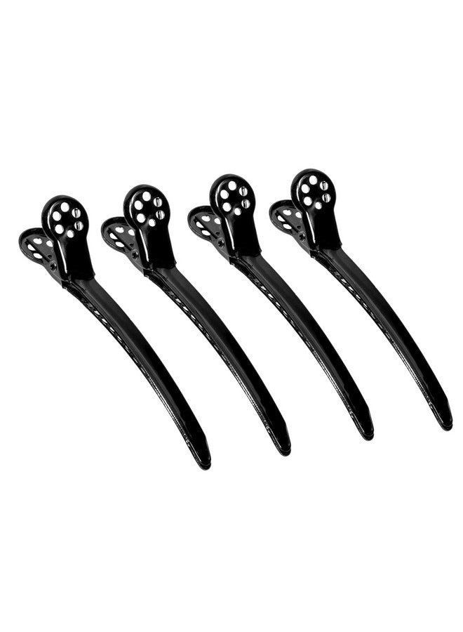framar Black Tight Tension Clips Set Of 4 Professional Hair Clips Hair Clips For Styling Clips For Hair Metal Hair Clips Extra Tight & Durable - Image 5