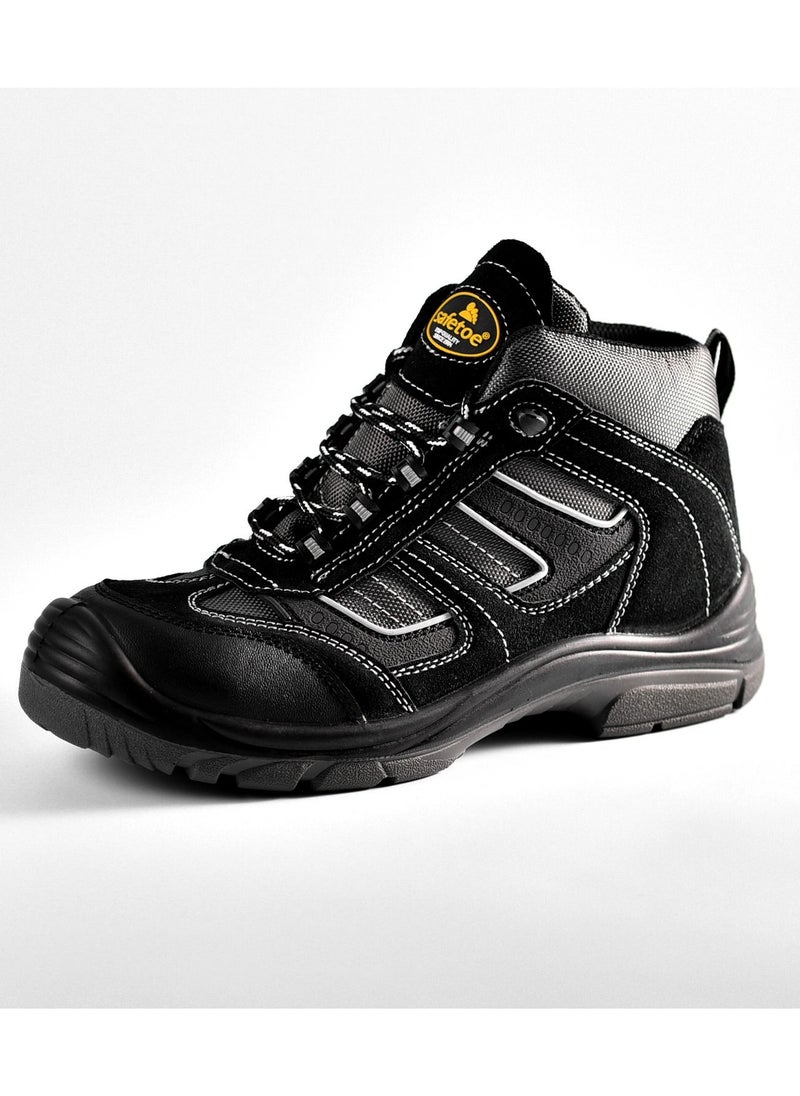 Safetoe Best Climber High Ankle Safety Shoe S1P Black  - Image 1
