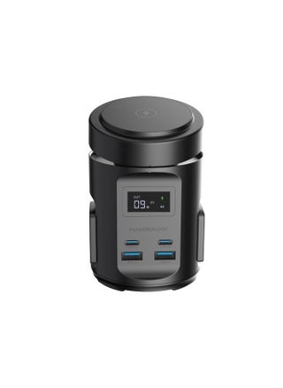 Powerology Magfit Power Hub: USB-C PD65W, USB-A QC 3.0, 15W Wireless Charging, 2200W AC Outlets, 2 Universal Sockets. - pzsku/Z7C4BEB2CE0EAFF1E418AZ/45/_/1733340004/d137b6b7-977f-413a-a1b9-cdc4c821255f