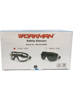 Workman SG-60069 Pipit - Clear Safety Goggles | Lightweight, Anti-Scratch, Splash Resistant Eye Protection | Pack of 1  - Image 1