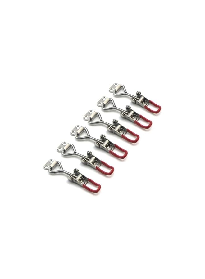 PROMASS 2pcs Toggle Latch Clamp 4001, 304 Stainless Steel Adjustable Hasp，Adjustable Toggle Clamp Latch, Latches Quick Release Hand Tool Toggle Clamp for Smoker Lid Jig, Case Trunk, Door  - Image 3