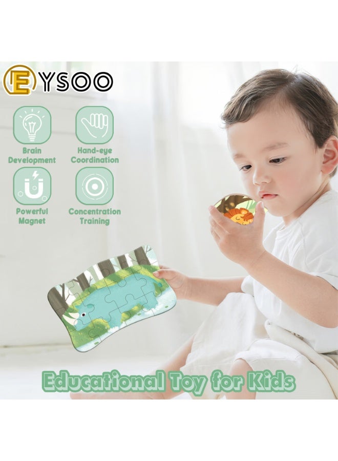  إيسو ألغاز الصور المقطوعة من EYSOO، أحجيات خشبية 5 في 1 للأطفال، 39 قطعة، ألغاز سفر محمولة للأطفال من سن 3 إلى 5 سنوات - Image 4