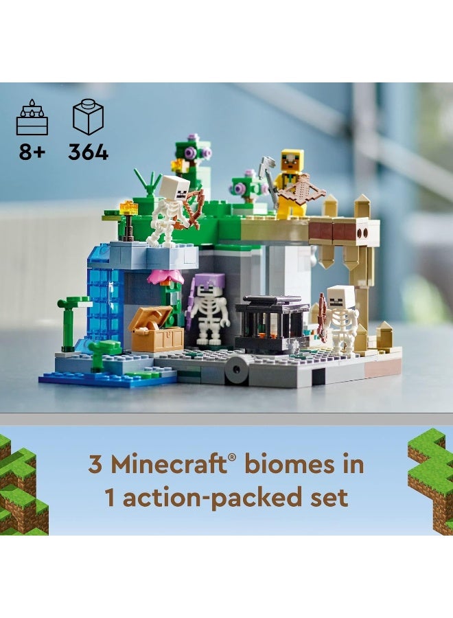 LEGO Minecraft The Skeleton Dungeon 21189 Building Toy Set for Kids, Girls, and Boys Ages 8+; Fun Toy with Spawner and Cave Explorer (364 Pieces) - Image 2