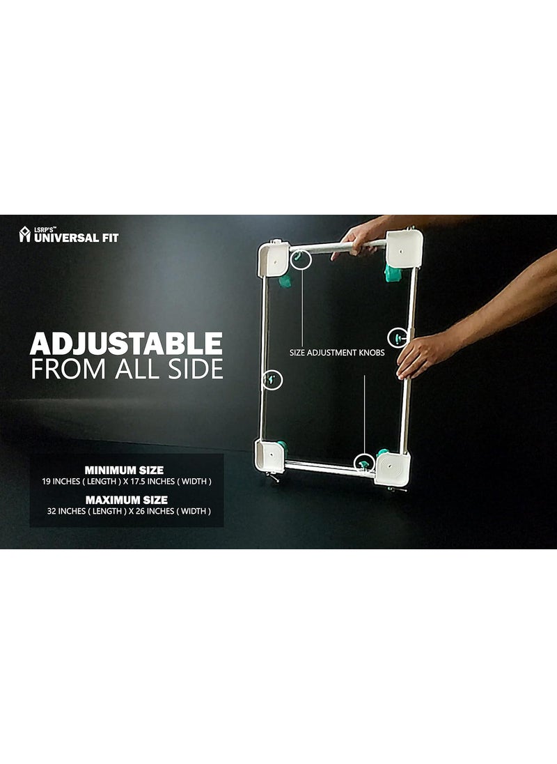 LSRP's Universal Fit LSRPS Universal Fit Adjustable Metal Trolley Stand with Washing Machine Feet Pads 25 Larger Absorbs Vibration Suitable for Samsung Whirlpool lg Washing Machine Stand 8kg AbvFridge Stand Trolley  - Image 3