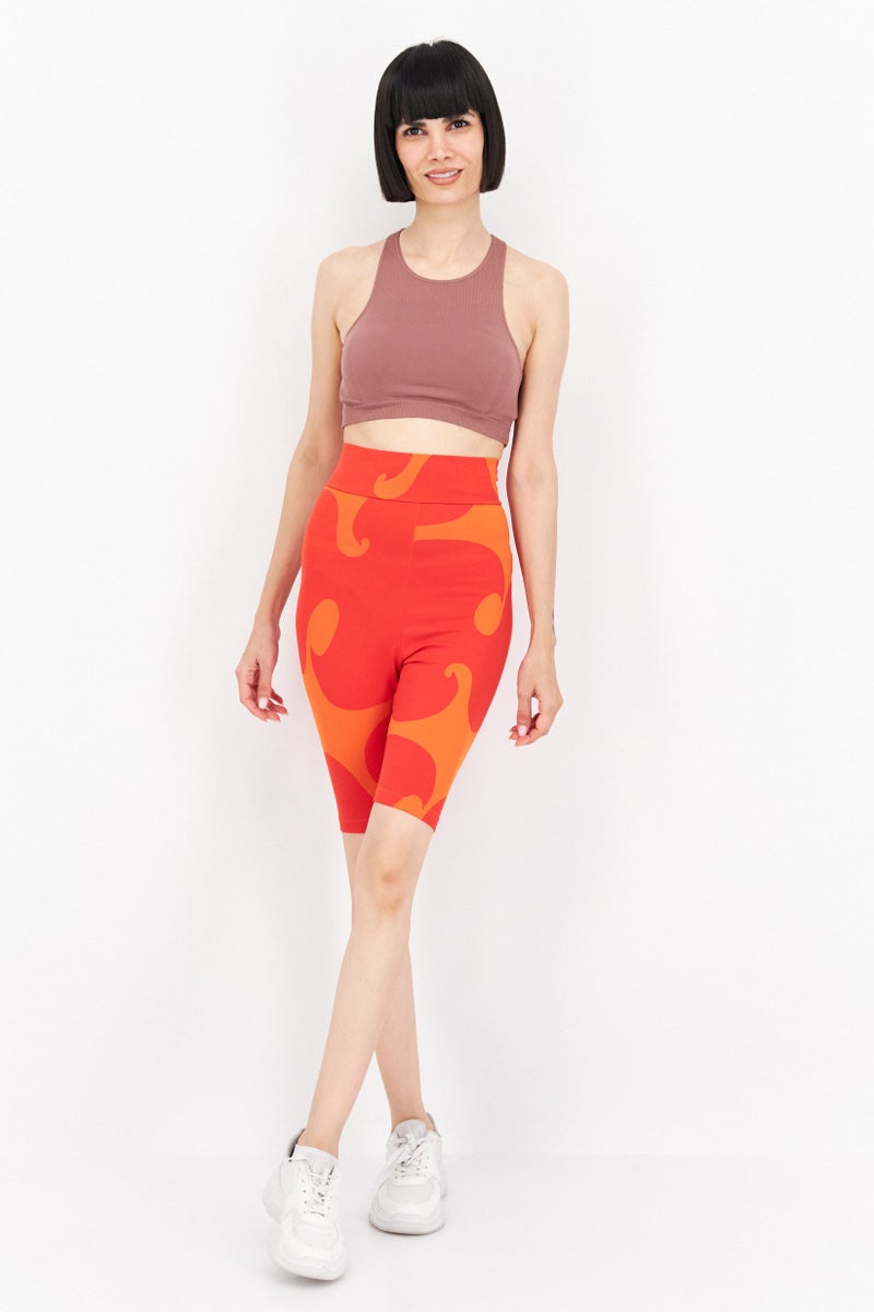 Adidas x Marimekko Women Sportswear Fit Cycling Shorts, Multicolor - Image 3