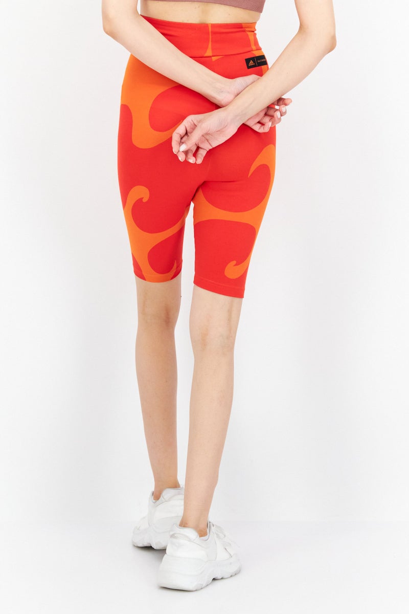 Adidas x Marimekko Women Sportswear Fit Cycling Shorts, Multicolor - Image 2