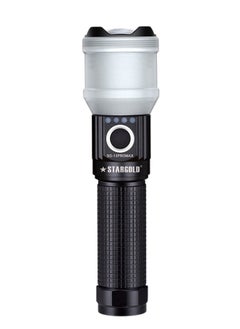 Stargold Rechargeable LED Flashlight With Zoom 30W 12000mAh Lithium Battery Corrosion/Water/Shock Resistance  - Image 1