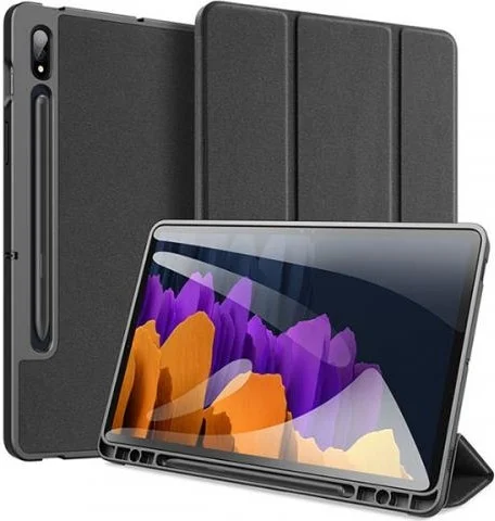 بولهاموبيل Polham Samsung Galaxy Tab S8 (X700-X706) Tablet Case with Stand, Pen Holder, Foldable, Magnet