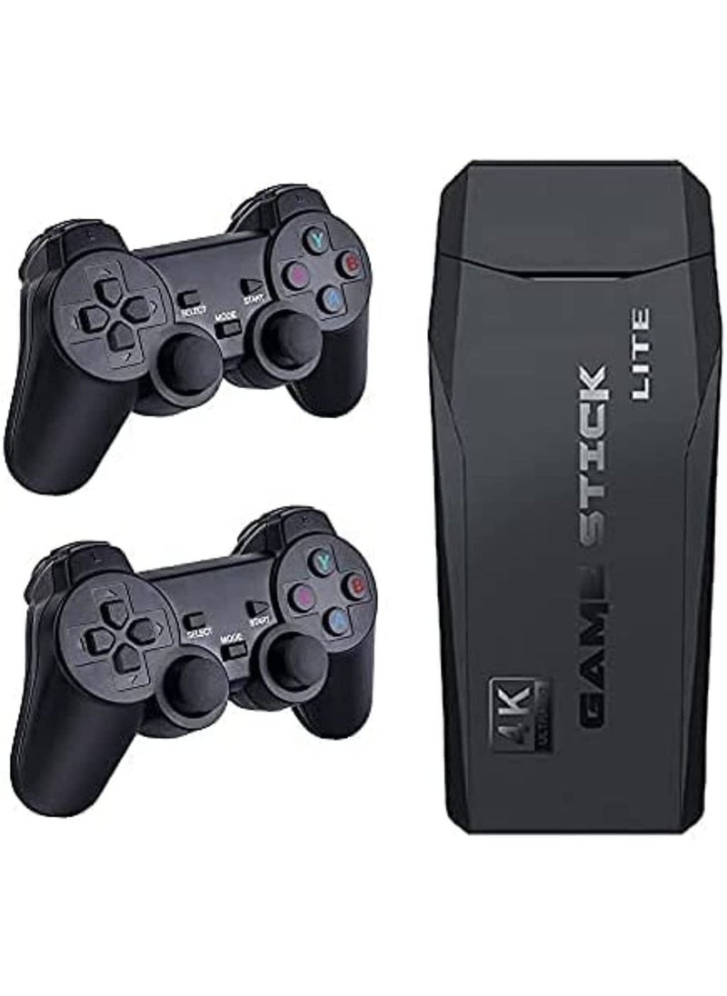 ELTRAZONE Classic M8 Game Stick 4K Game Console with Two 2.4G Wireless Gamepads Dual Players HDMI Output Built in 3500 Classic Games Compatible with Android TV/PC/Laptop/Projector - Image 2