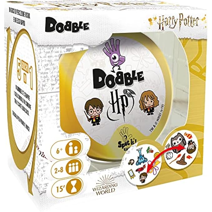Asmodee 8243 Harry Potter Dobble Board Game - Italian Language - Image 1